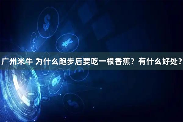 广州米牛 为什么跑步后要吃一根香蕉？有什么好处？